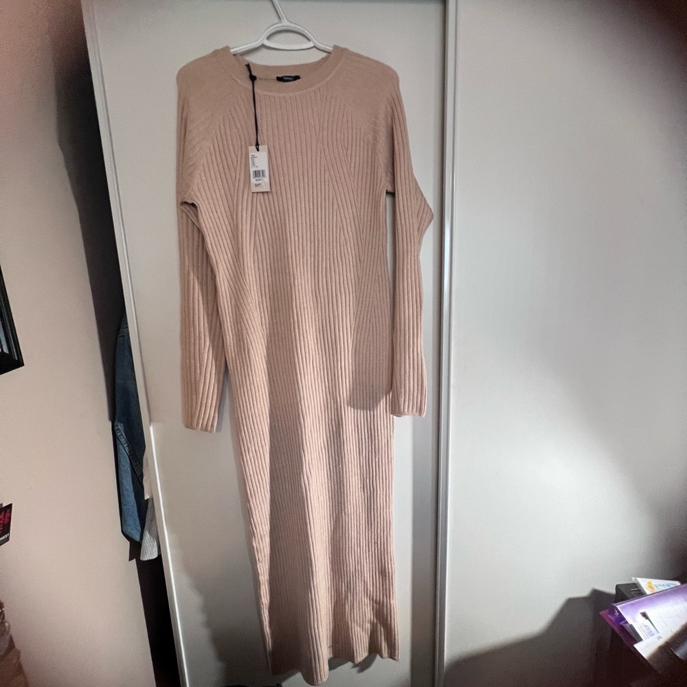 Tan Buffalo sweater dress